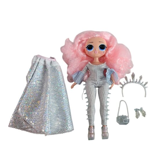 LOL Surprise OMG Fashion Doll Crystal Star Winter Disco Earrings 9 PCS 2019 MGA - Picture 1 of 12